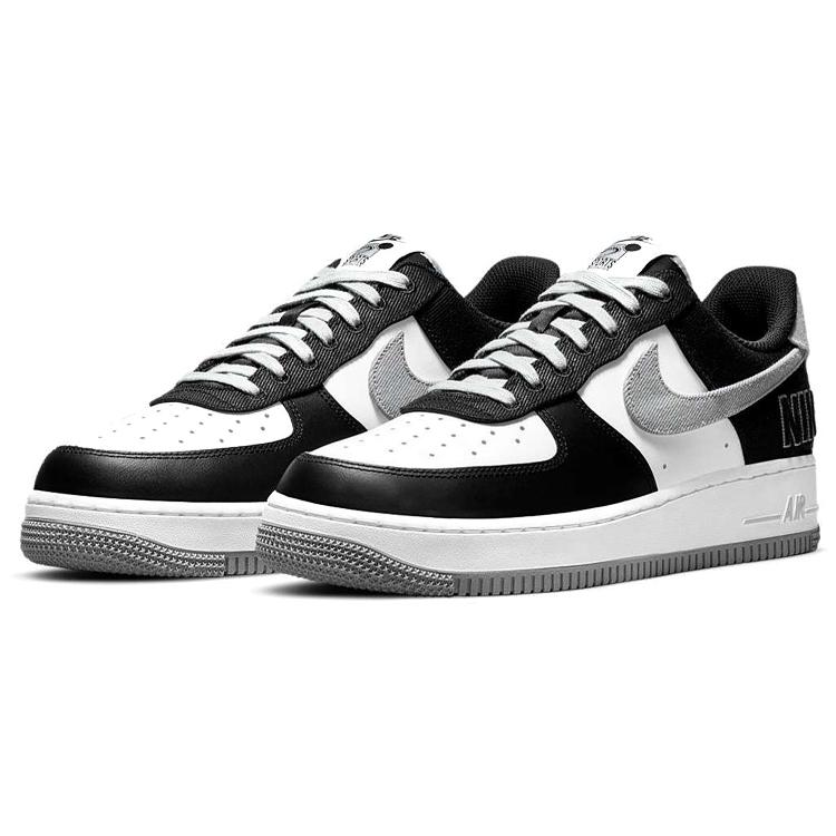 New Nike Air Force 1 Low '07 Emb Raiders Black White CT2301-001