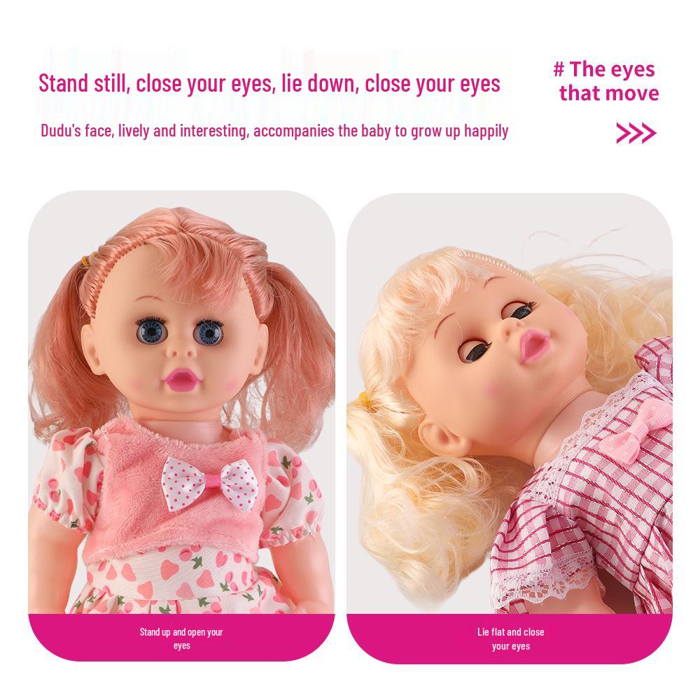 12-Inch Soft Talking Baby Doll Sleep Companion Toy - Ideal Gift for Girls