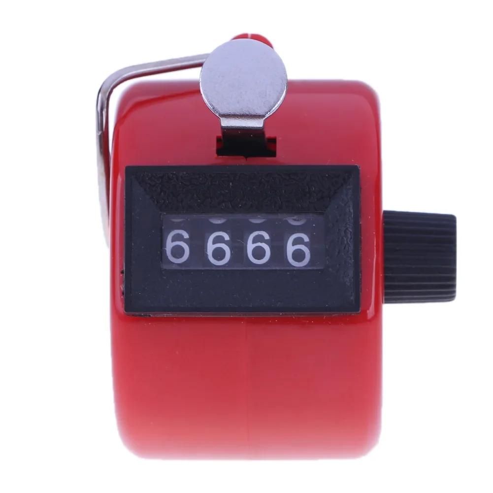 Handheld 4 Digital Tally Counter Mechanical Manual Palm Clicker Number Count Assorted Tally Counter Number Count