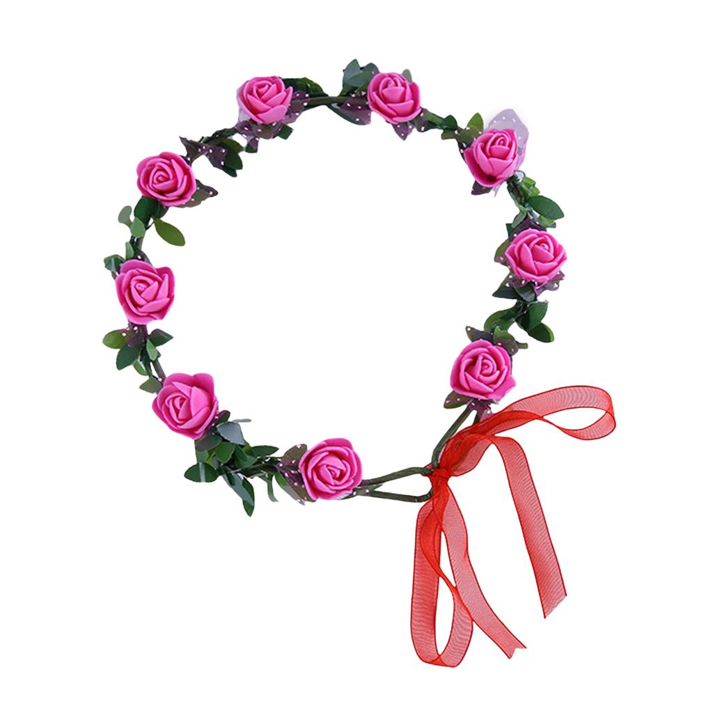 Stylish Flower Crown Headband for Weddings Parties and Festivals with Unique Colors and Comfortable Party Headwar