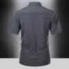 Summer Quick Dry Short-sleeved Shirt Men's Outdoor Loose Quick Dry Clothes Shirt Casual Mountaineering Fishing Shirt Thin Comfortable Men's Tops