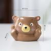 Cartoon Multifunction Ceramic Succulent Planter Cute Animal Cactus Potted Plant Gardening Creative Flower Pot Garden Decoration