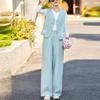 2025 Spring/Summer Women's Fashion Vest Set: Elegant, Slimming, Age-Defying Three-Piece Outfit for Young Mothers