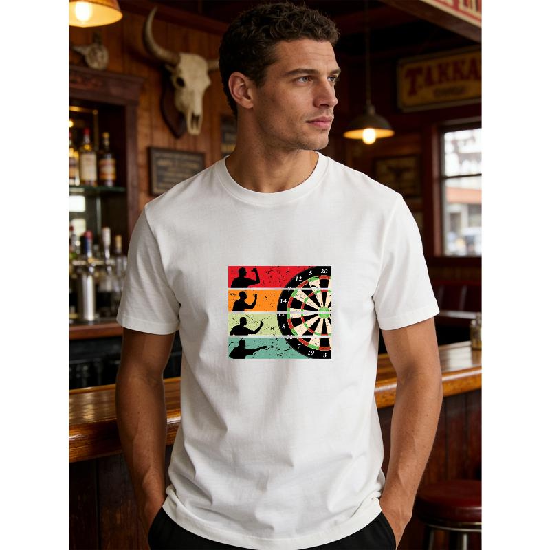Darts Element Short Sleeve T-shirt Casual Daily Wear S