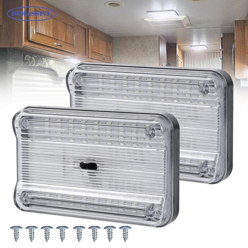 

2Pcs 6000k 12V 36LED Trailer Car Roof Dome Reading Lights Cabin Interior Ceiling Lamps RV Carvan Bulb Blinker Truck Vehicle Auto