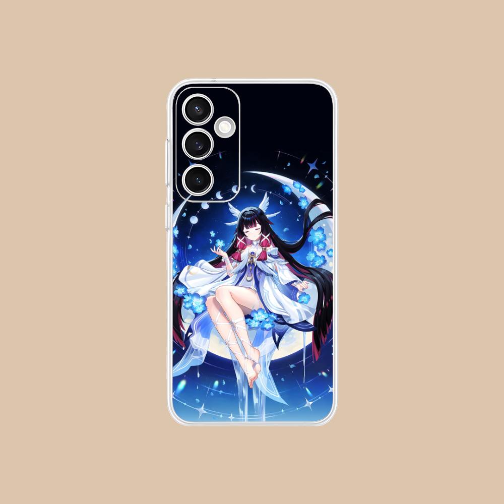 Genshin Impact Columbina Phone Case for Samsung Galaxy S25 S24 S23 S22 S21Plus FE Ultra Clear Colorful Cover Pretty Cellphones
