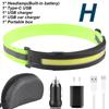 Built-in Battery COB LED Headlamp Camping Fishing Powerful USB Rechargeable Headlight Waterproof Head Torch Head Lamp Lantern