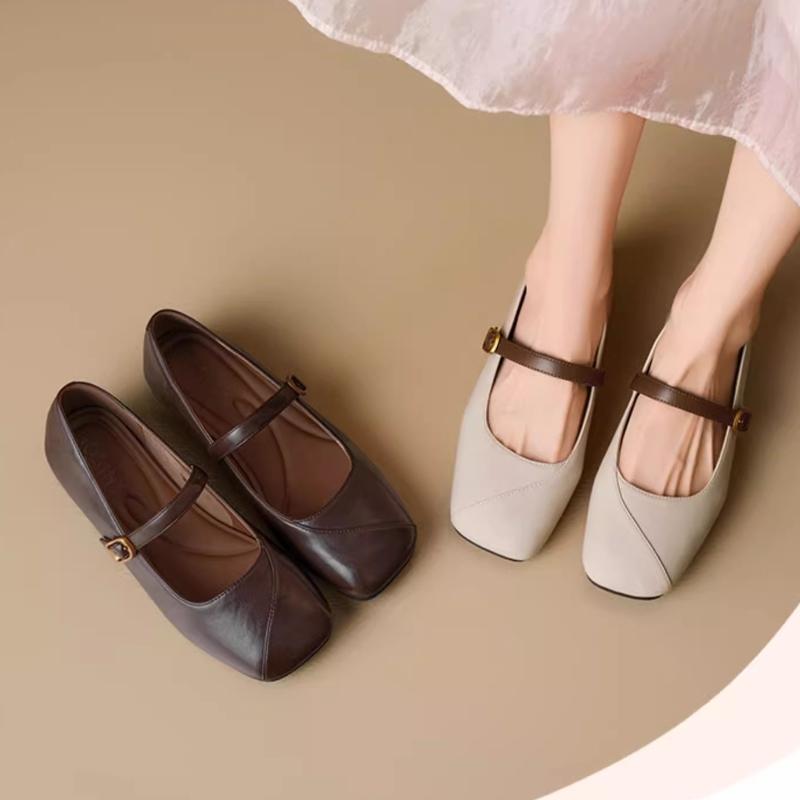 Women Flats Loafers Square Toe Summer Marie Janes Shoes New Sandals Elegant 2025 Casual Sport Woman Sneakers Zapatillas
