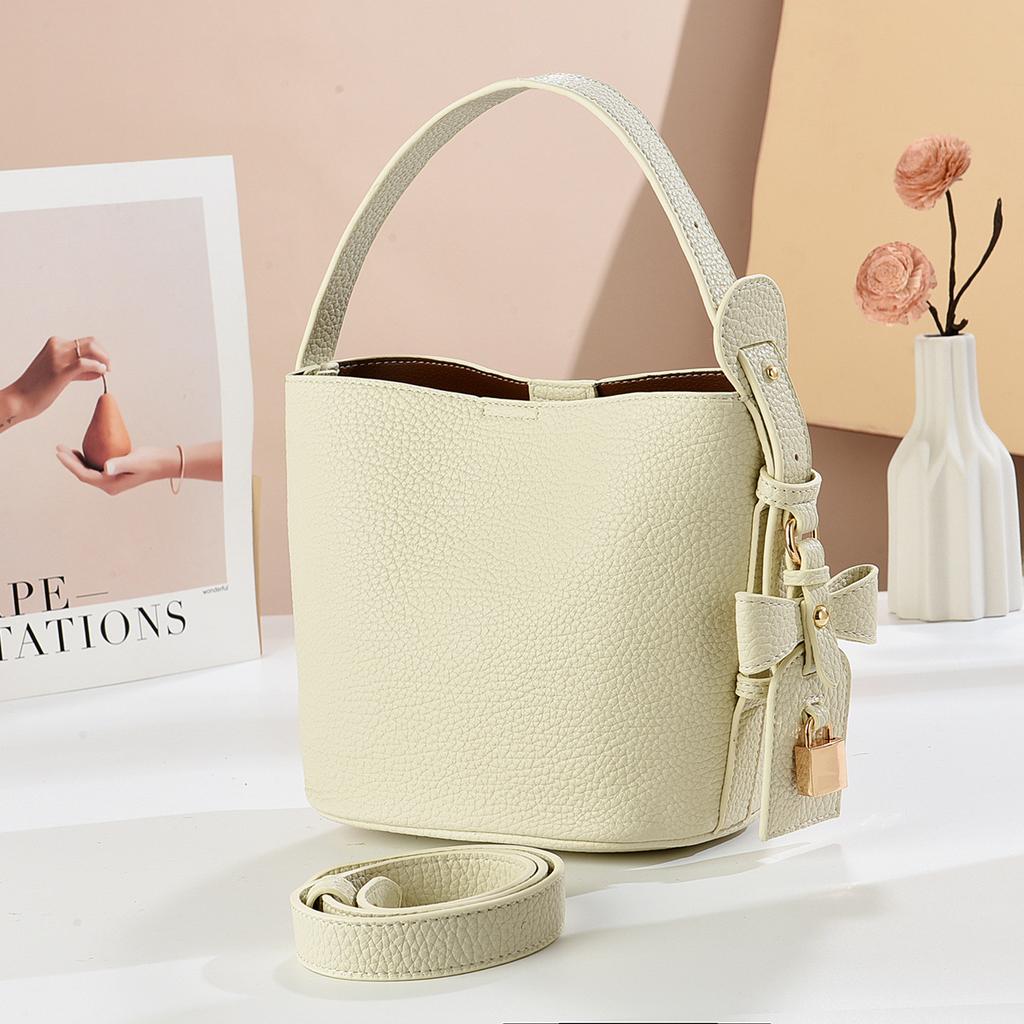 Fashion bucket bag summer new temperament shoulder messenger bag commuting shopping versatile handbag bags
