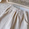 Girls' Korean Style Winter Wide-Leg Lace Pants - Thick & Stylish BWB039