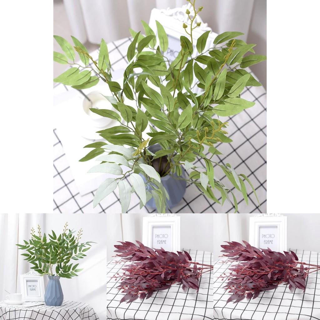 Indoor Wedding Decor Artificial Willow Leaves For Home And Party Use