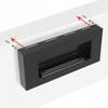 Wall mounted Bioethanol fireplace DELTA FLAT black with glazing TÜV