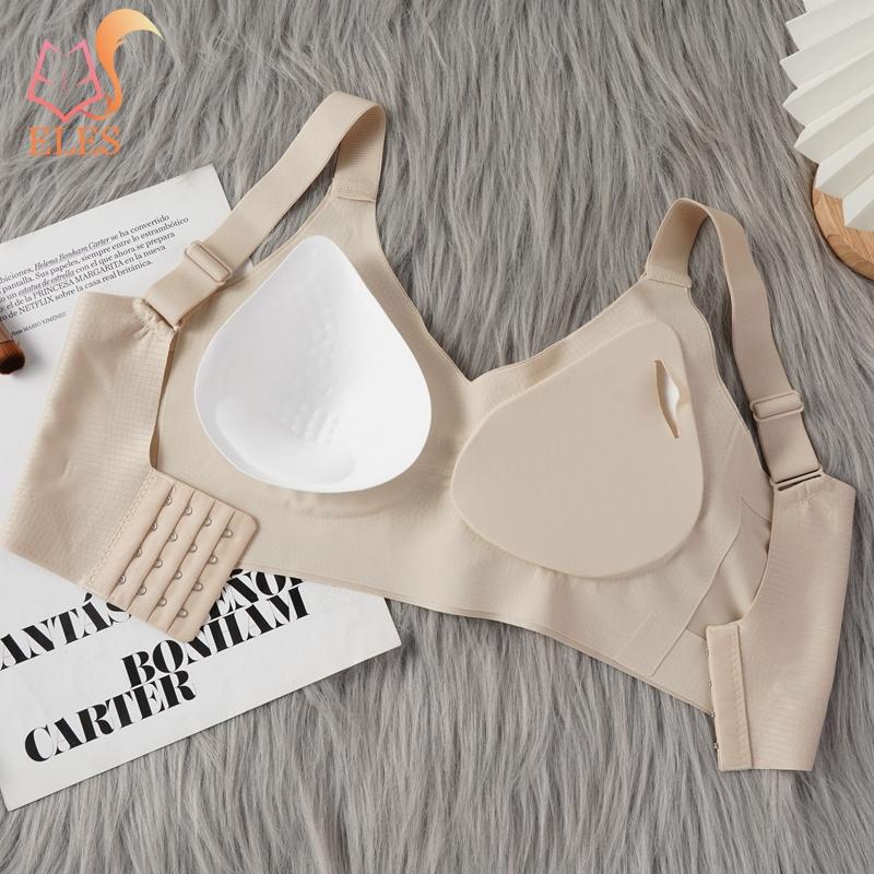 Sutiãs Sem Costura Push-Up Tamanho Plus Sutiã de Sustentação Invisível para Mulheres Sutiãs de Cobertura Total