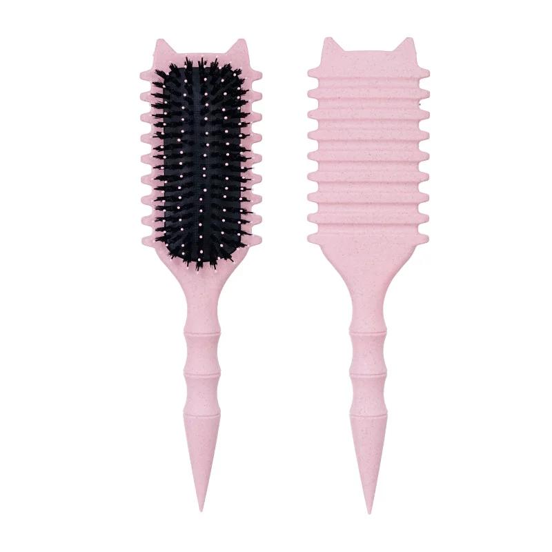 1/5pcs Detangling Comb Set Curl Candy Bursh Curved Rat Tail Comb Edge Control Brush Spray Bottle Massage Hair Styling Tools