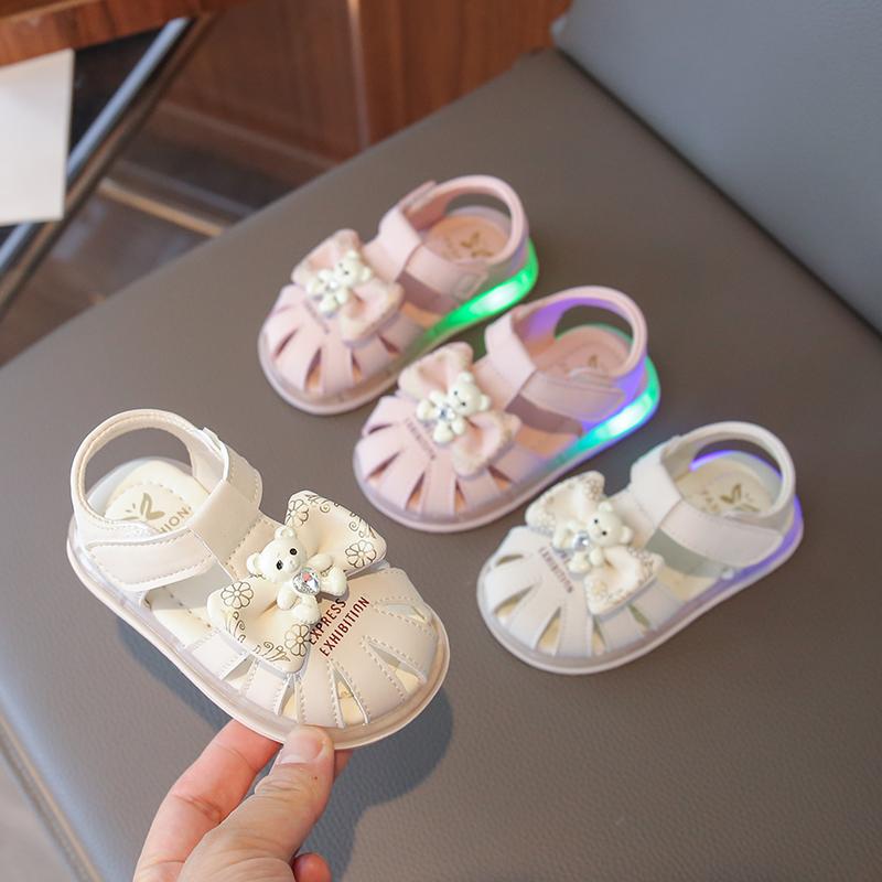 Bright Light Girls' Sandals Summer Children's Lightweight walking shoes, Baby Girls' beach shoes, infant and toddler shoes
