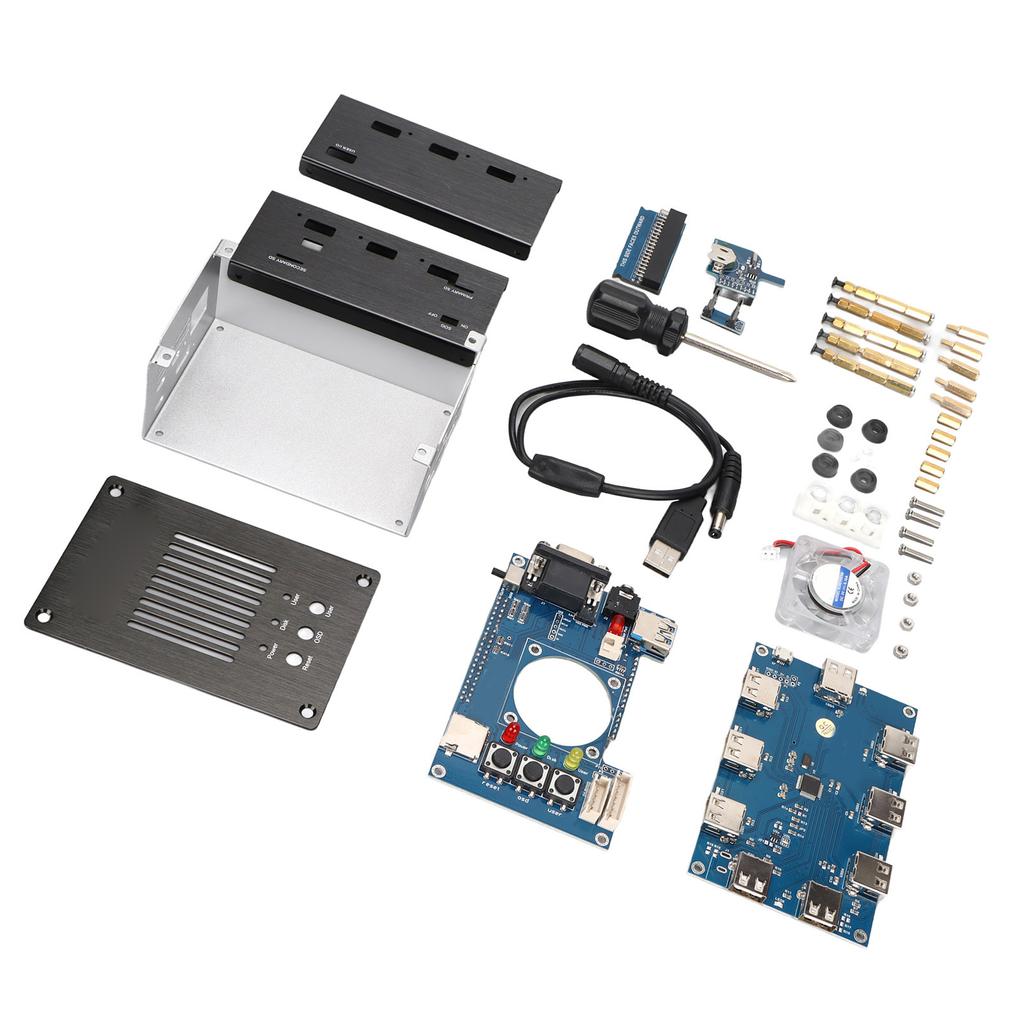 DIY Metal Housing Kit 128mb Stable Durable USB Hub V2.1 IO Board V6.1 Mister FPGA Metal Housing Set