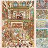 Self Adhesive Miniature Scene Sticker Set Waterproof 3D Street View Stickers