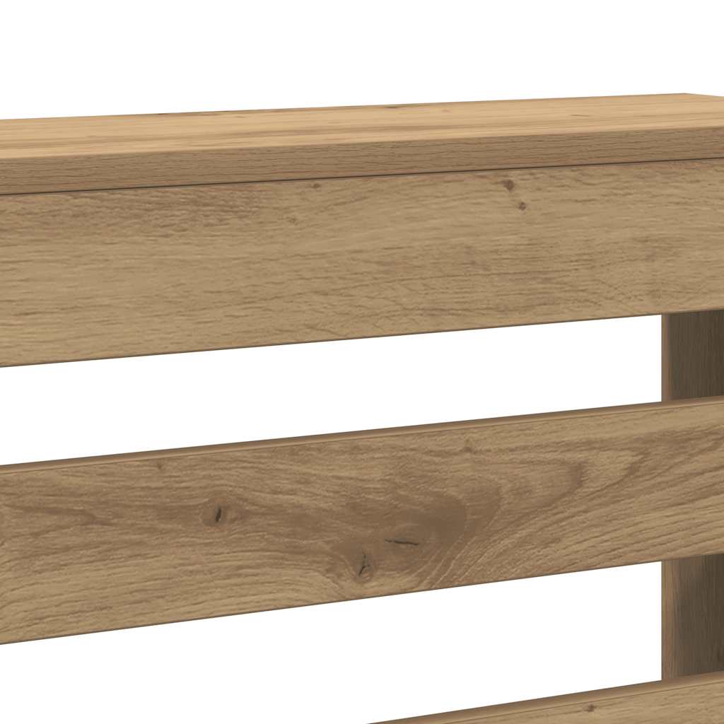 Radiator Cover Artisan Oak 78 x 20 x 82 cm Wood Based Material