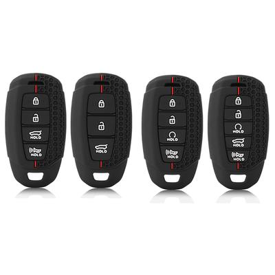 Silicone Auto Shell Fob for Hyundai Elantra Grandeur Accent Solaris Sonata Palisade Kona Creta I20 I30 IX35 IX25 Car Key Case Cover