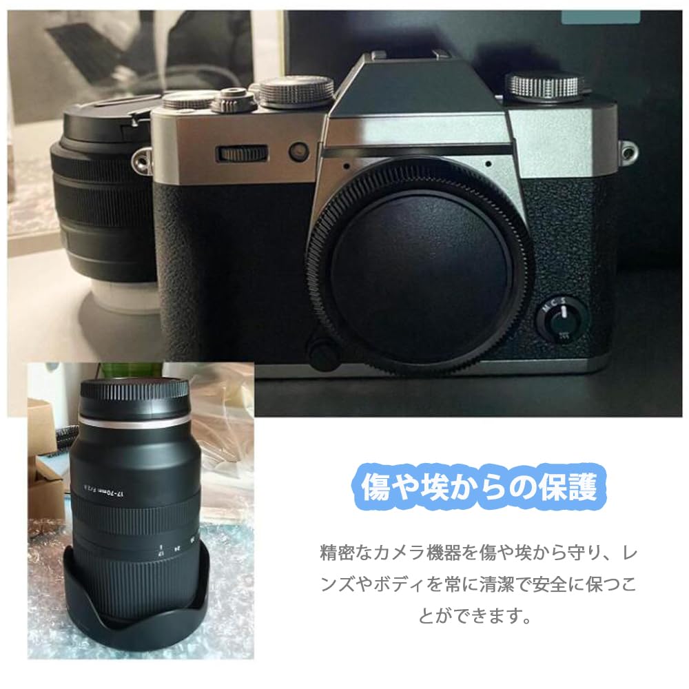 CHENLONB Lens Body Rear Lens Compatible with Canon EOS Set of 2 Caps, Covers, Series,