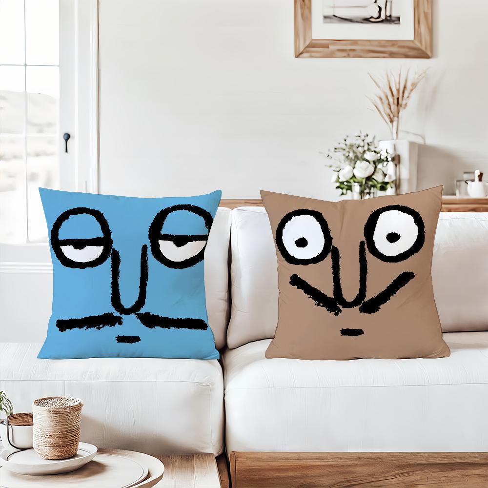 Aesthetic Art J-Jean J-Jullien Pillow Case Suitable For Bedrooms Living Rooms Cars Home Decoration