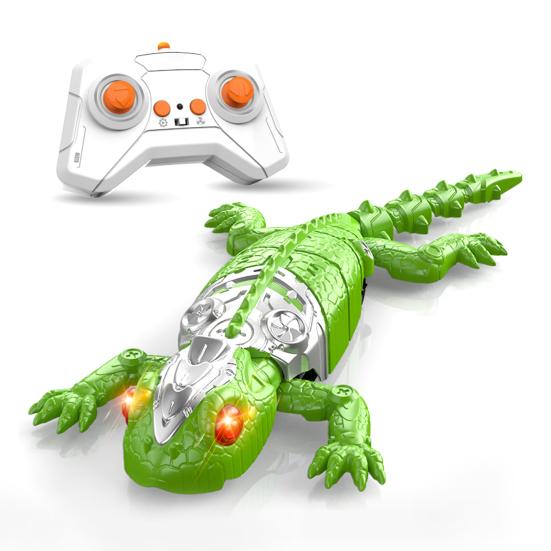 Electric Remote Control Gecko Toy with LED Eyes 360 Degrees Spin Rechargeable RC Wall Crawler Lizard Toddlers Wall Climbing Gecko Prank Toy
