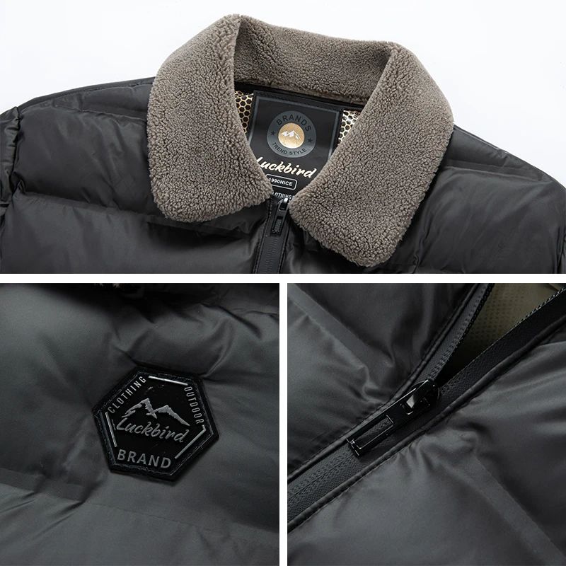 Big Collar Winter Parkas Men Thicken Casual Outwear Slim Fit Outwear Waterproof Warm Stand Collar Outwear Coat