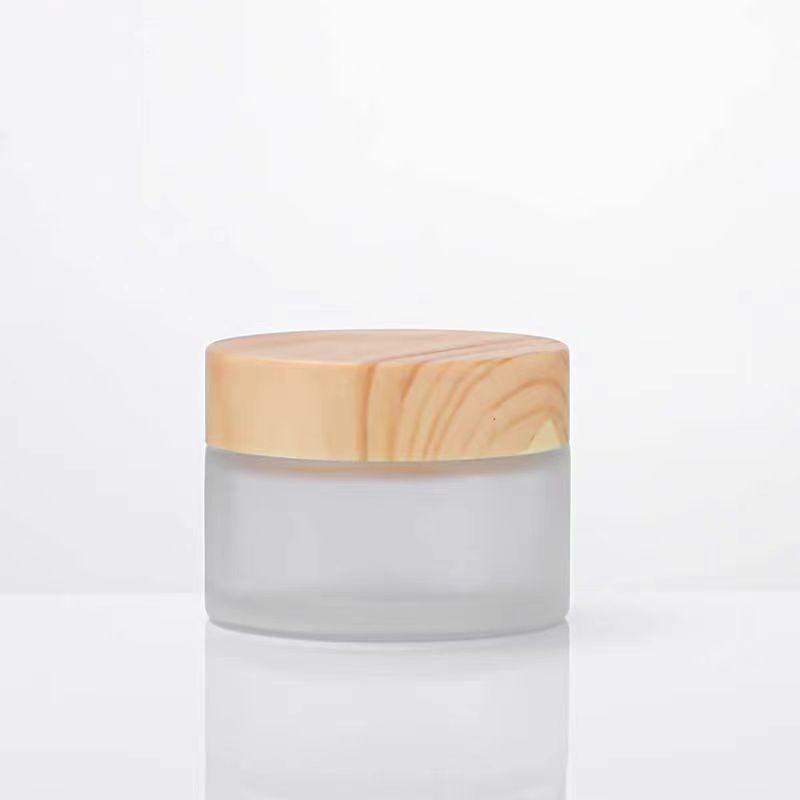 Láhev z matného skla na oční, pleťový krém a masku (5g-100g)