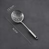 304 Stainless Steel Slotted Frying Basket Spoon with Heat Insulation and Anti-Scald Handle