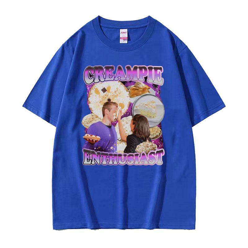 Funny Creampie Enthusiast Meme T Shirt Summer Fashion Vintage Short Sleeve Tshirts Men Women 100 Cotton Oversized Tshirt Tops