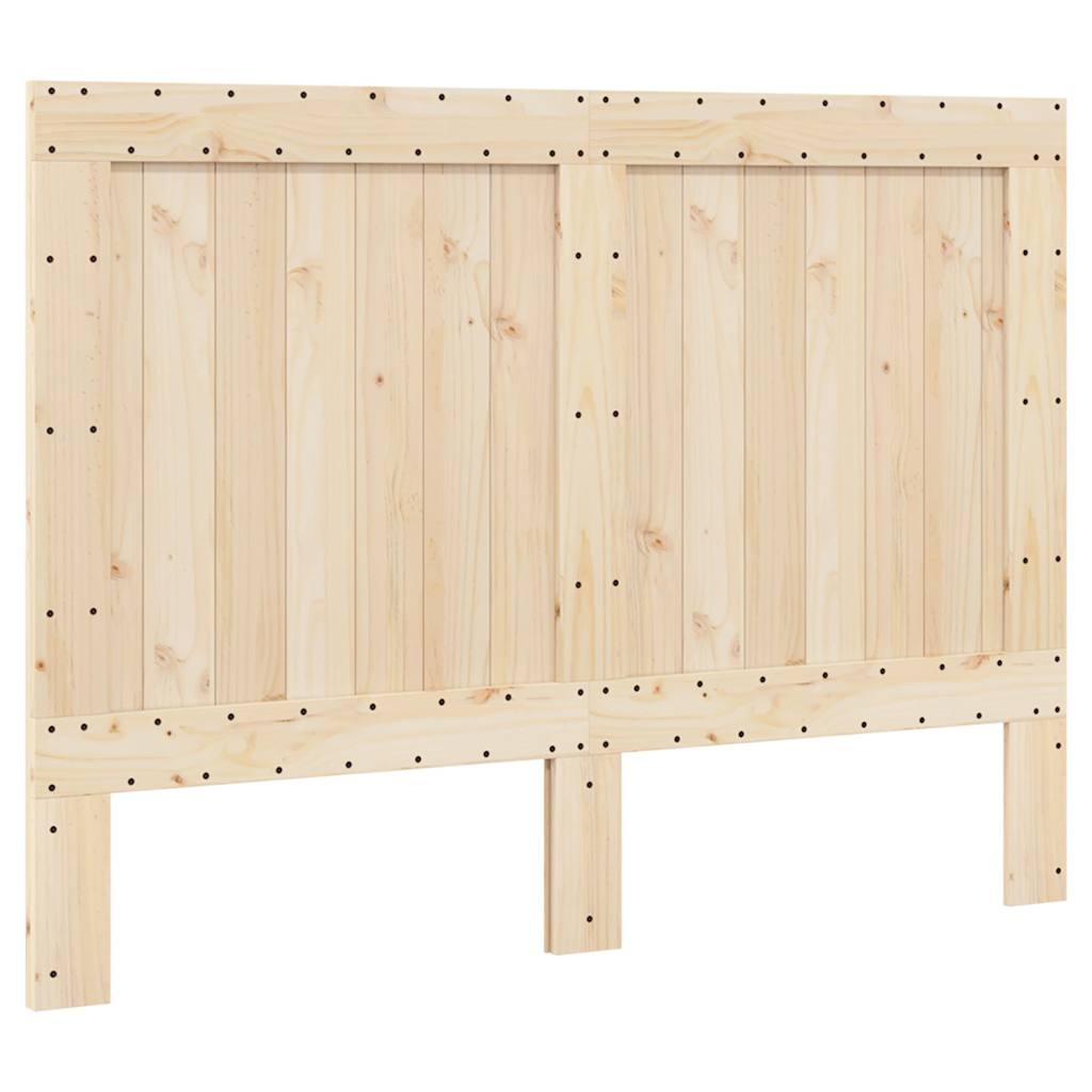 Solid Wood Bed with Headboard 140 X 200 Cm Pine