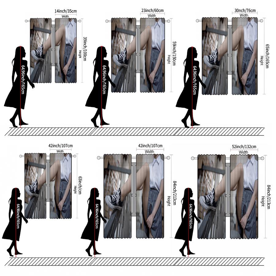 Pure and Innocent Girl Printed Curtains, Pole Bag Curtains, Bedroom and Living Room, Home Decoration, Room Decoration