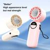 Outdoor Handheld Cold Compress Fan 3600mAh Quite High-speed Cold Air USB Rechargeable Mini Turbo Fan with Lanyard Portable Fan