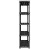 Storage Shelf - VIDAXL - 5 Levels - Black - 170x40x185 Cm - Plastic
