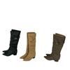 Pointed boots New autumn and winter boots Thick heel high boots but knee long knight boots Women