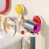 Fumaide Dopamine Polka Dot Wall-mounted Hair Dryer Storage Rack