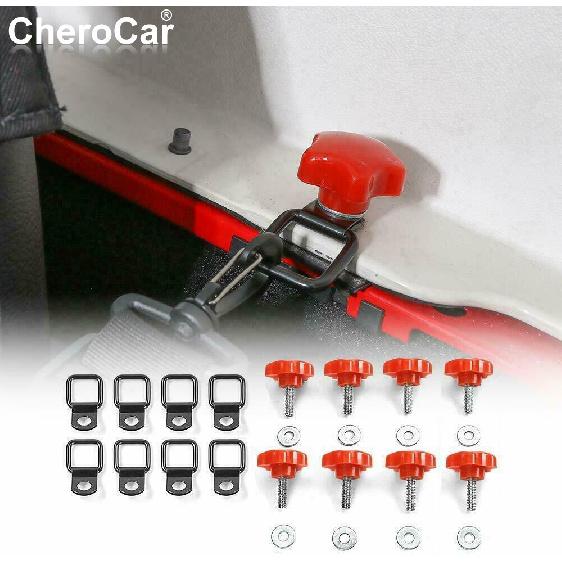 For 07+ Jeep Wrangler JK JL Hardtop Quick Removal Bolts Screws Tie Down Anchors