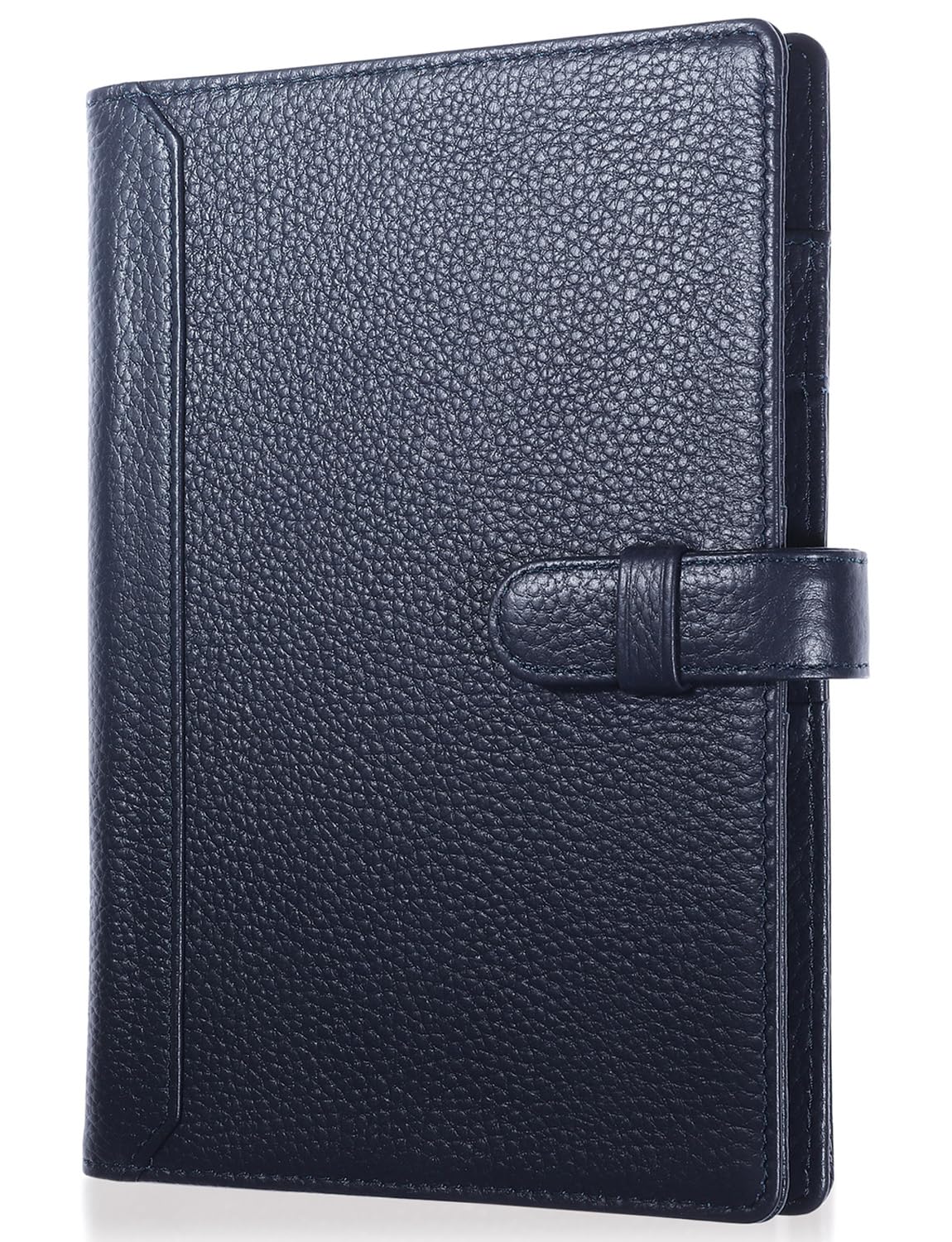 

Обложка для блокнота B6 из натуральной кожи, тонкая обложка для планировщика для колледжа с ручкой-закладкой и карточкой 5 цветов NC0 [BLUE SINCE] держатель, держатель, /