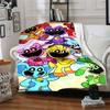 1pc Critters Adventure Flannel Blanket,Ultra Soft Warm Plush Throw for Home Bedroom Bed Sofa Cover Camping Picnic gift Y72447