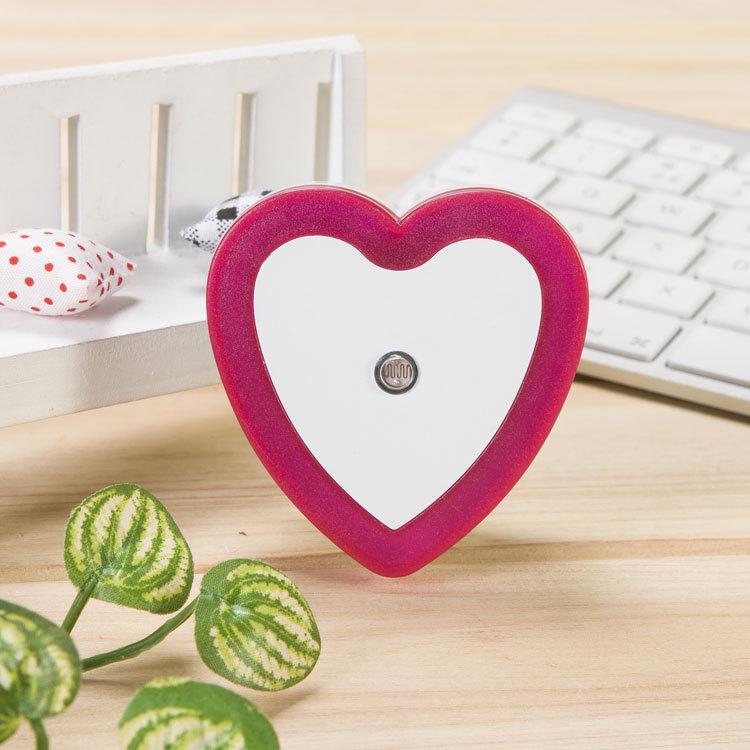 Heart-Shaped LED Night Light with Sensor