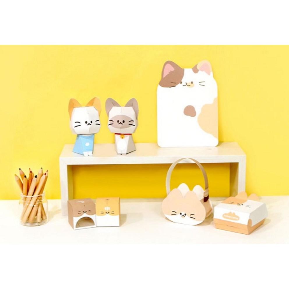 Pinkfoot 4000 Uroczy Kot Zestaw do Robienia Papierowych Zabawek