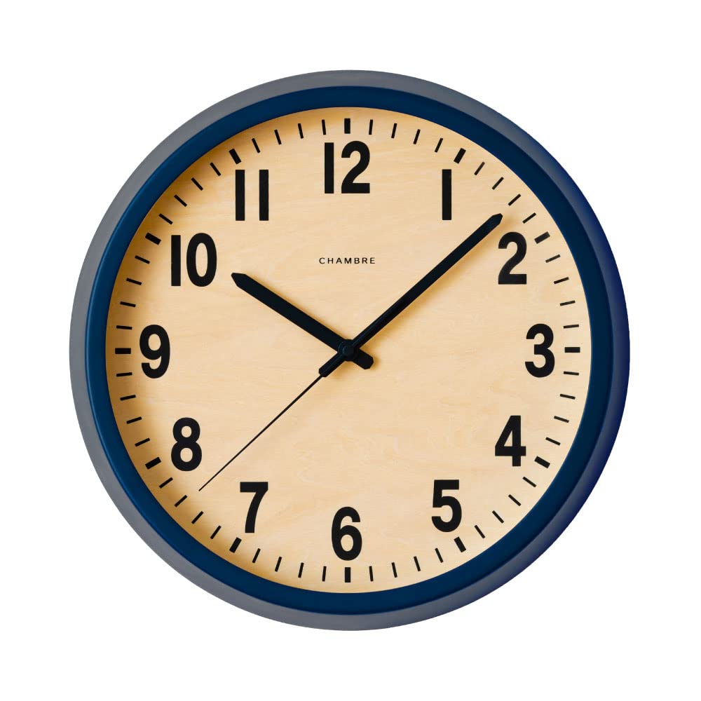 Interzero CHAMBRE PUBLIC CLOCK Clock NAVY X D50mm Radio-Controlled CH-027NVR Approx. 306