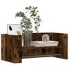 Wall Shelf Smoked Oak 70.5 X 35 X 30.5 Cm Engineered Wood