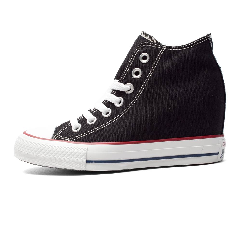 Converse All Star Abrasion Resistant Height Increasing High top Canvas Shoes Women s Black 547198C 37.5