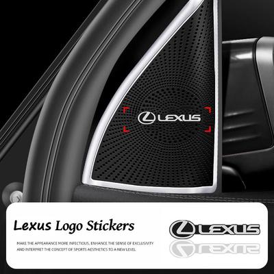 10 sztuk Naklejka z emblematem głośnika stereo do samochodowego systemu audio 3D Akcesoria do F SPORT Plug-in Hybrid ES UX GS LBX NX RX 350h 450h
