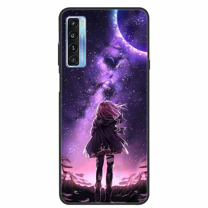 For TCL 20L Case Cute Painted Soft Silicone Back Cover for TCL 20L+ Plus T775H Phone Cases TPU Bumper For TCL 20S 20 L T774H