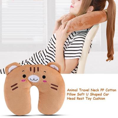 Travel Animal Neck Pillow U Shaped PP Cotton Cushion Car Head Rest