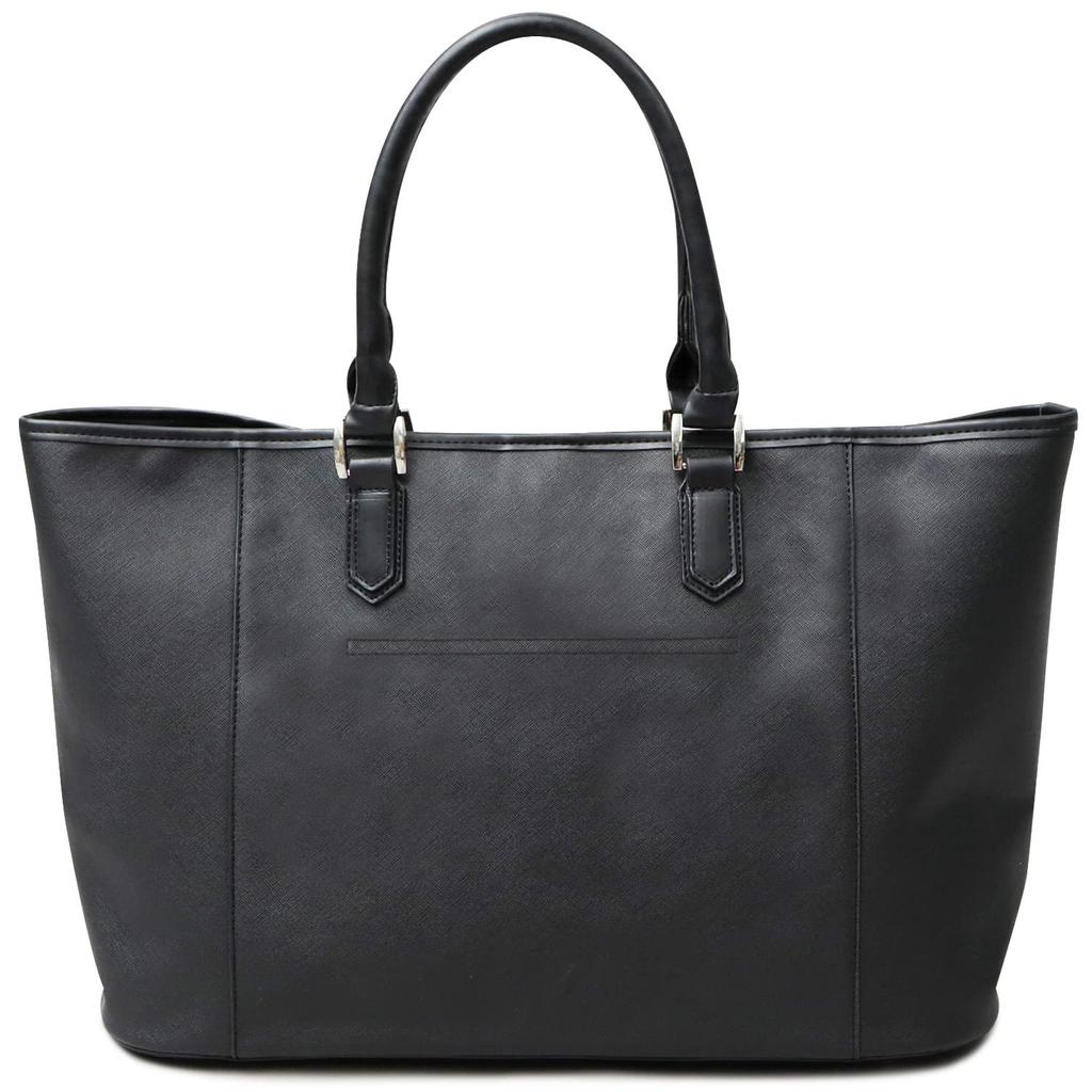 Large Capacity Tote A4 Lightweight [Ignition Original] Bag, Business, Commuting, Leather, Men's, Black, Size, (Saffiano Leather)
