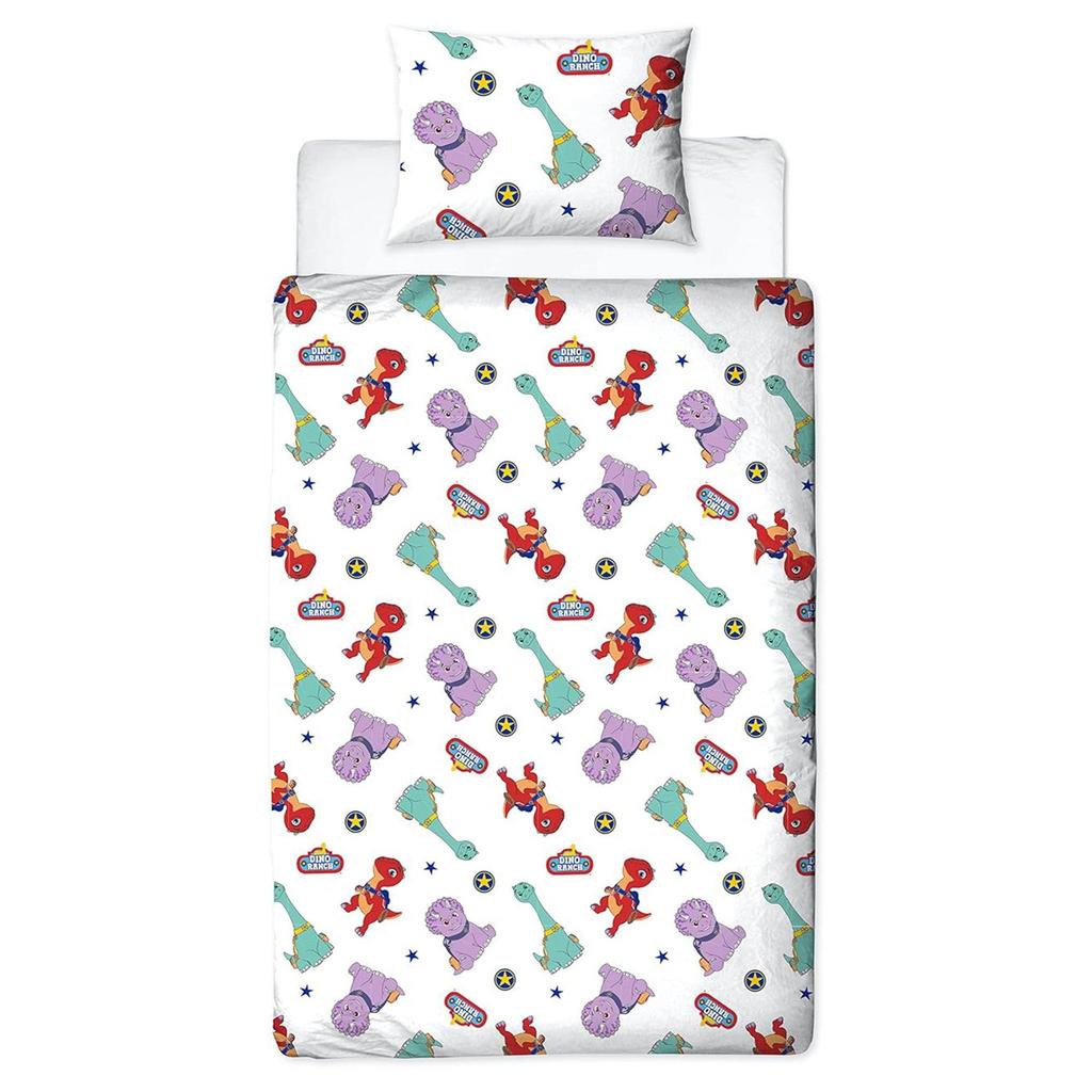 Dino Ranch Sticker Reversible Duvet Set