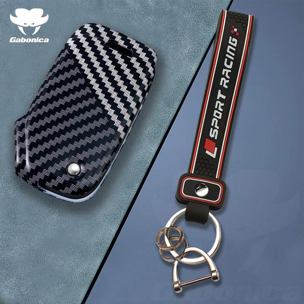 3 4 Botton Carbon Fiber Shell Fob Holder For Kia Sportage R Stinger Gt Sorento Ceed Cd Cerato Forte   Car Key Case Cover